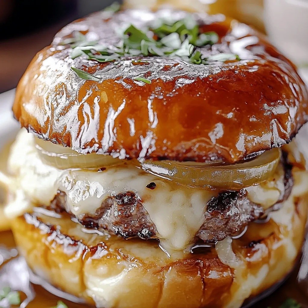 French Onion Soup Burger