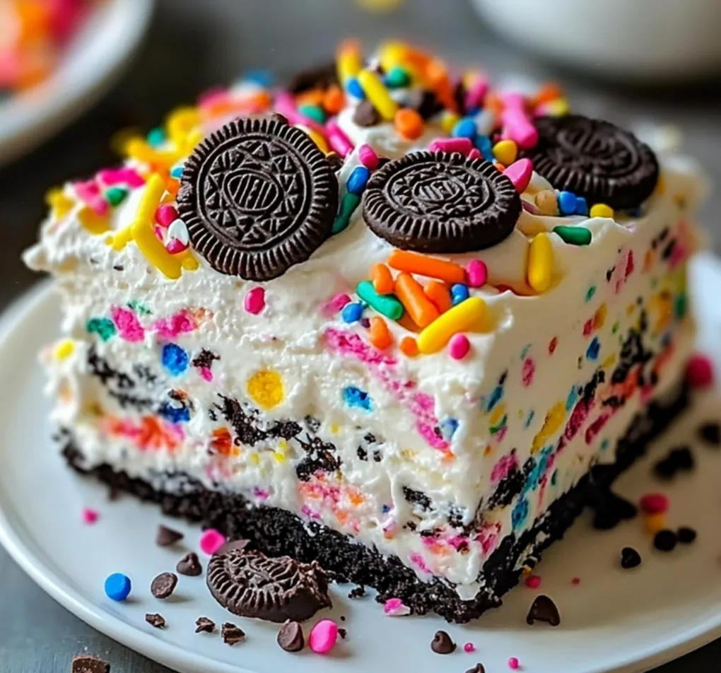 Ein Oreo Eis mit Schokoladenglasur, Schokoladenstiften und Schokoladengummi.