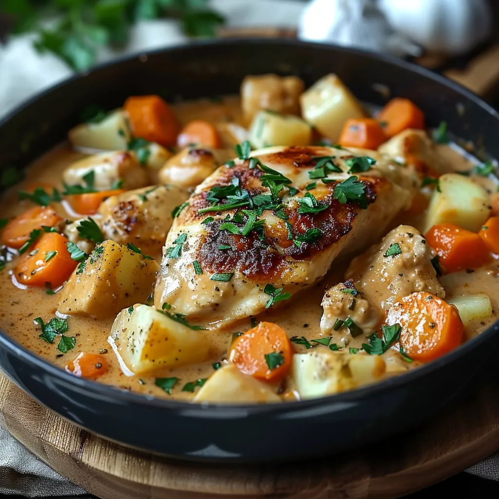 Ein Schüssel mit einer Mischung aus Gemüse und Fleisch.