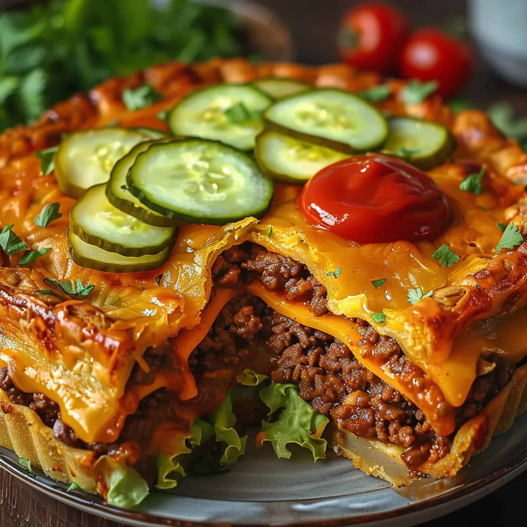 Eine Platte mit einem Sandwich, das aus Käse, Tomaten, Zwiebeln und Kartoffeln zubereitet wurde.