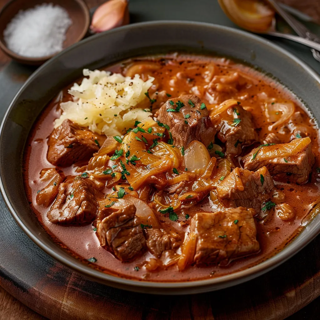 Ein Schüssel mit gegrilltem Fleisch, Kartoffeln und Gemüse.