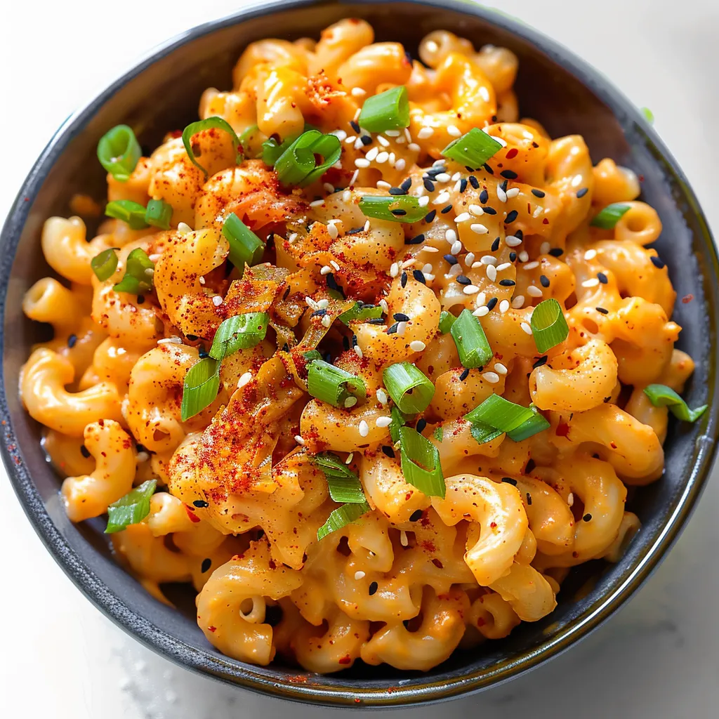 Ein Schälchen mit Macaroni und Zwiebeln.