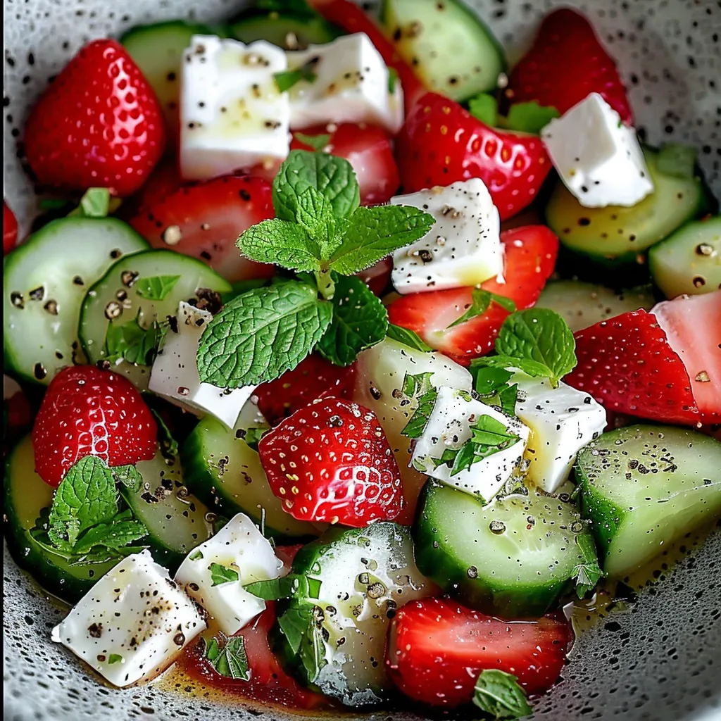 Ein großer, dunkler Korb mit einer Mischung aus frischen Zwiebeln, Strawberries, Käse und Basilikum.