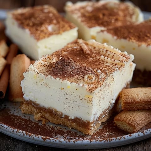 Eine Platte mit drei Stücke von Cake, die mit Schokoladensirup und Zucker bestreut sind.